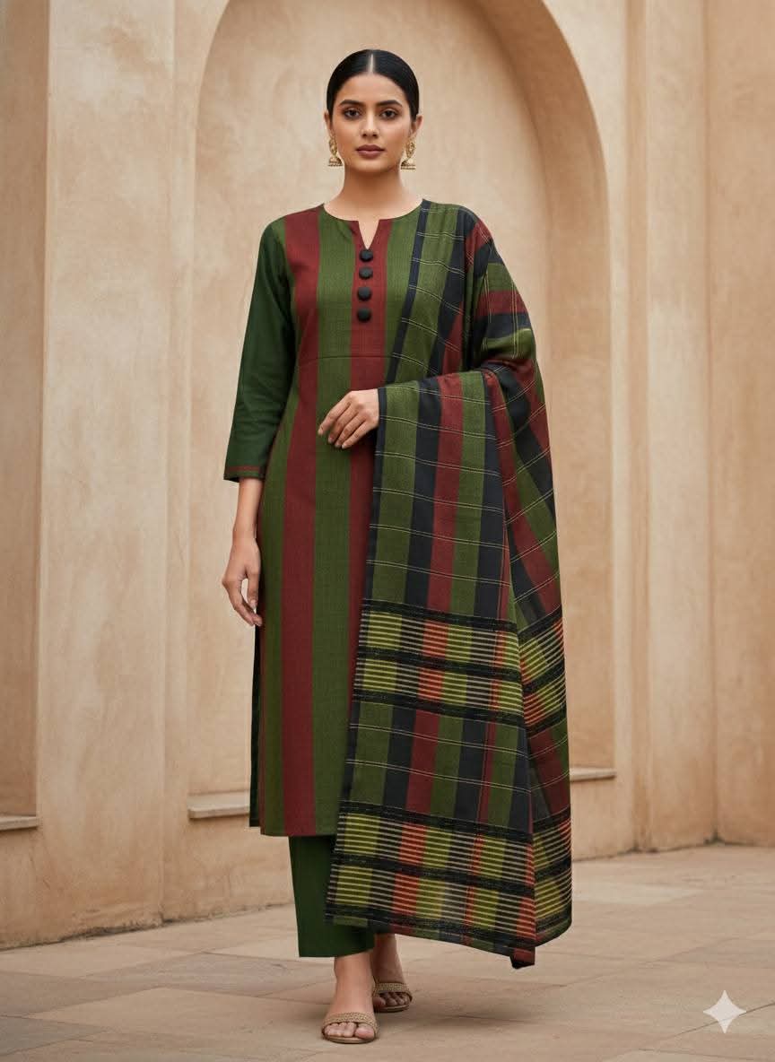 Most Demanding Evergreen Article Multi (Mehroon+Parrot)